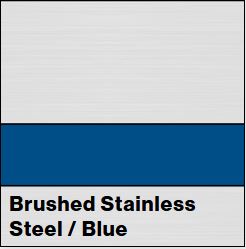 Brushed Stainless Steel/Blue Metalgraph Plus 1/16IN - Rowmark Metalgraph Plus